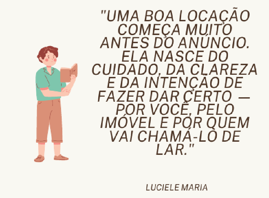 Páginas do guia mostrando organização
